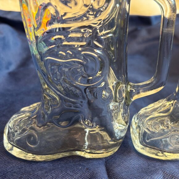 Vintage Wildhorse Saloon Clear Glass Boot Mug/Stein - Picture 6 of 16